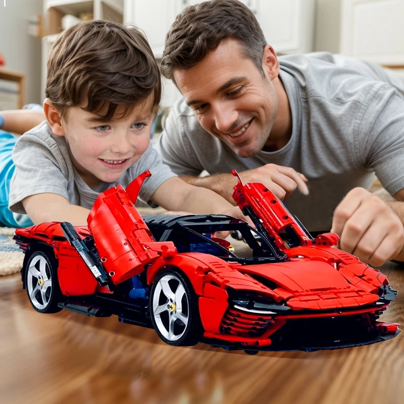 Tech Sports Car 2258PCS Model Toy Building Blocks City Mechanical Speed Car Supercar Toys Exquisite Gifts for Children Adults