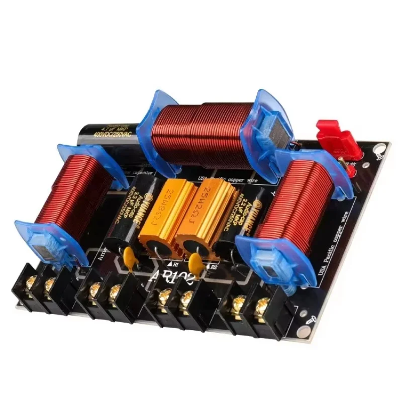 Factory Direct Sales WMAT AR102 Home Audio Speaker Two-Way Copper Crossover Treble Bass 4 Tweeters 300-500W 4/8
