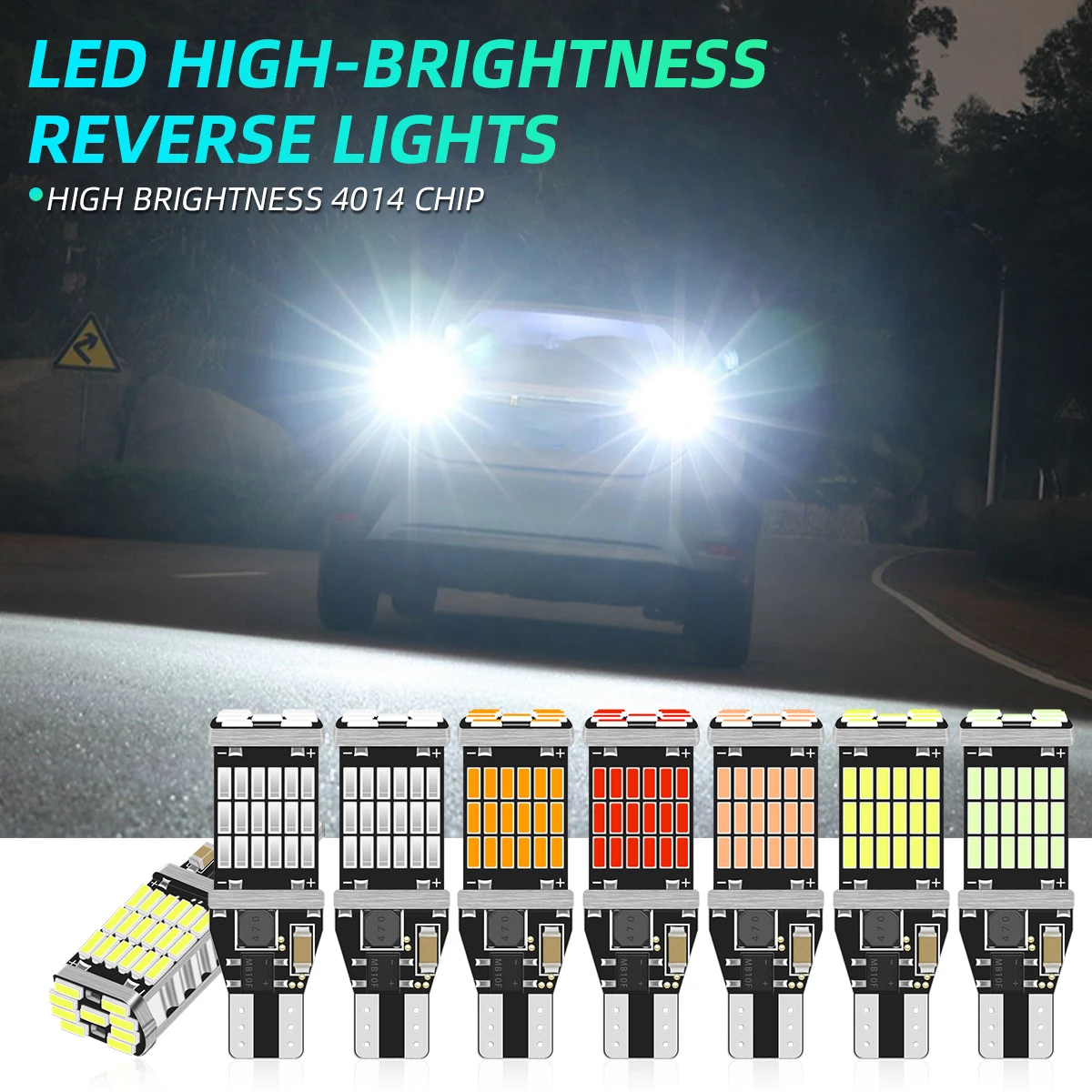 

2pcs T15 Car Backup light 921 912 LED Bulbs 45SMD Canbus constant on or Flash 3times mode for Backup Reversing Light 12V red