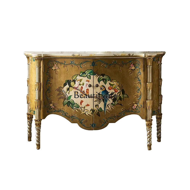 

FG11European painted entrance cabinet storage American shoe cabinet