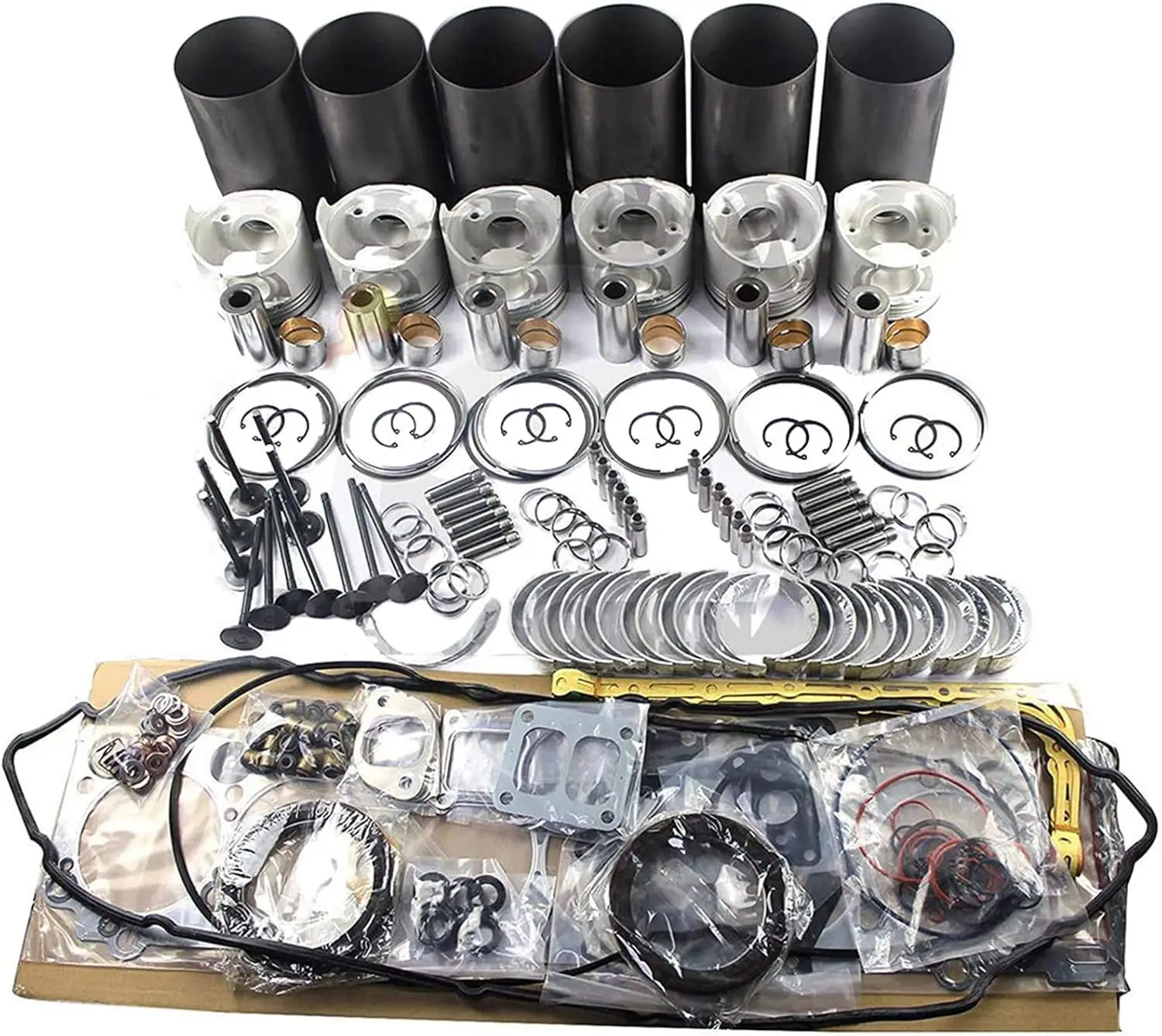 

Комплект для капитального ремонта XCWoOshop, совместимый с двигателем Mitsubishi 6D22 6D22T, 6-цилиндровый