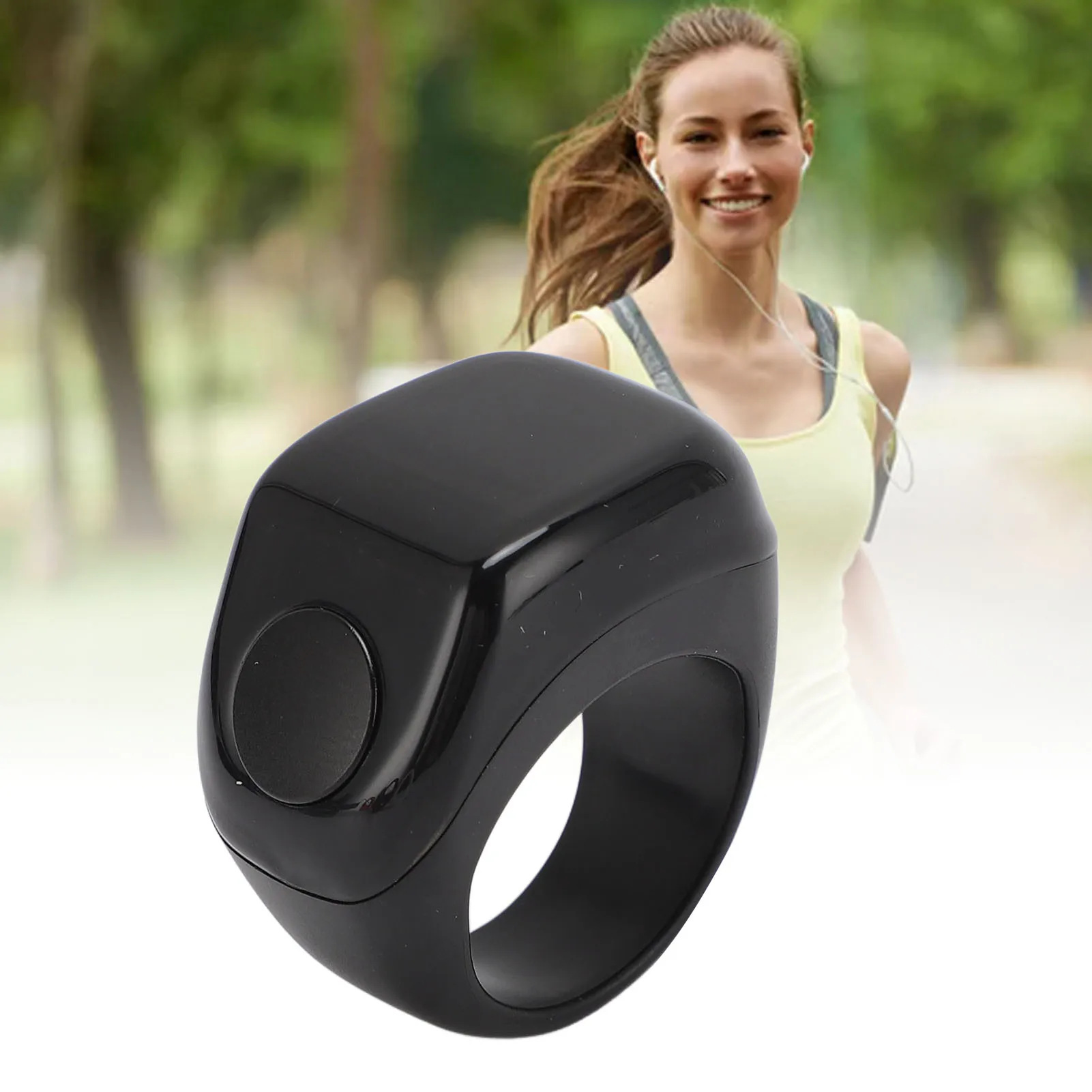 عداد الإصبع الذكي، رقم الخطوة الرقمي، تذكير الصلاة مع التحكم باللمس، شاشة 0.42 بوصة لعداد خطوات الإصبع الذكي للمسلمين #1