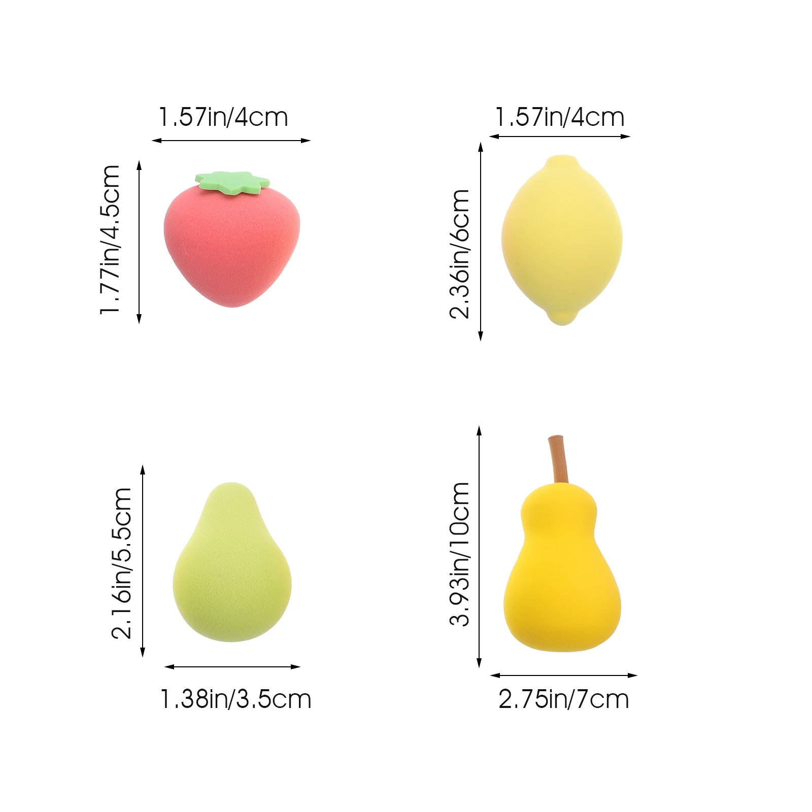 4 ชิ้นความงามไข่แต่งหน้าแป้งฟองน้ํา Hydrophilic Non latex แบบพกพาผู้หญิงเครื่องสําอางแป้งพัฟเครื่องมือของขวัญ