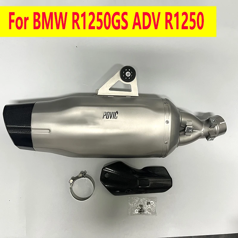 

For BMW R1250GS ADV R1250 GS Adventure 2008 Motorcycle Exhaust Escape Slip On 2009-2017 Carbon Fiber Muffler DB Killer Link Pipe