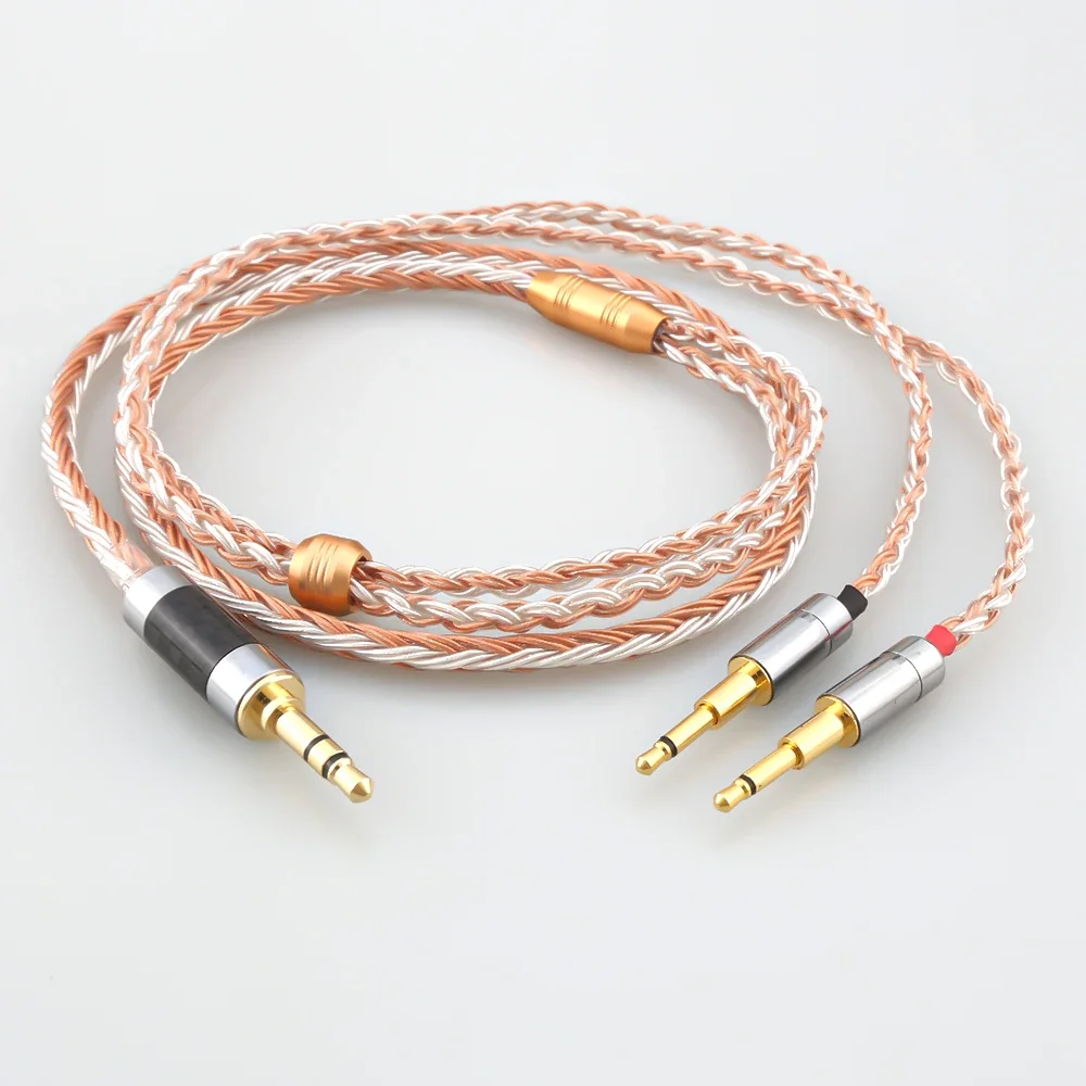 HIFI 16 Core XLR/2.5/3.5/4.4mm Balance Earphone for 2x2.5mm HIFIMAN HE1000 HE400S HE560 Oppo PM-1 PM-2 Headphone Upgrade Cable