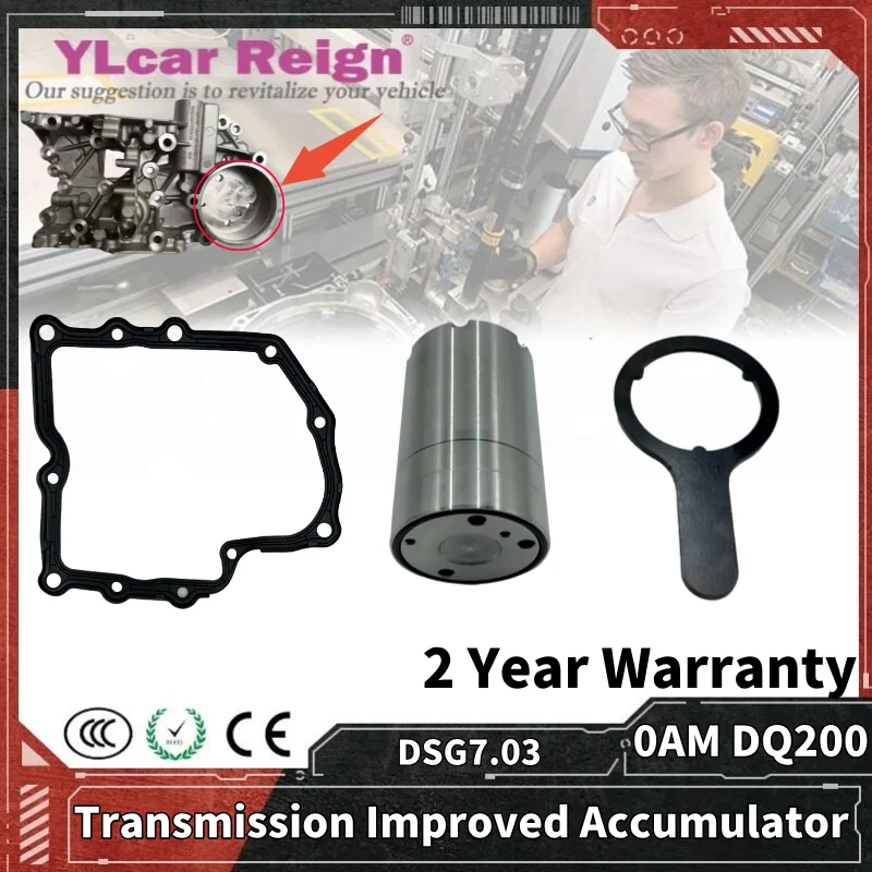 0AM DSG7.03 DQ200 0AM325587F 2 Year Warranty Automatic Transmission Valve Body Improved Accumulator Repair Kit for Audi VW Skoda