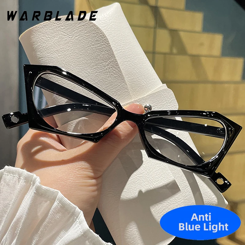 

Trendy Retro Cool Cat Eye Optical Eyeglasses For Women Men Luxury Designer Computer Games Anti-Blue Light Eyewear Unisex Lentes