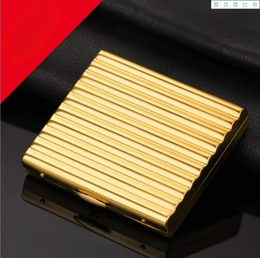 

Ручной портсигар 70 мм Портативный портсигар 20 шт. Гофрированный медный металлический короткий портсигар для мужчин