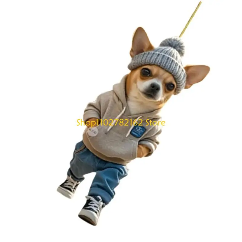 

547B Cartoon Auto Interior Hanging Charm Crack Resistant Acrylic Construction Colorful Color Hanger for Vehicle