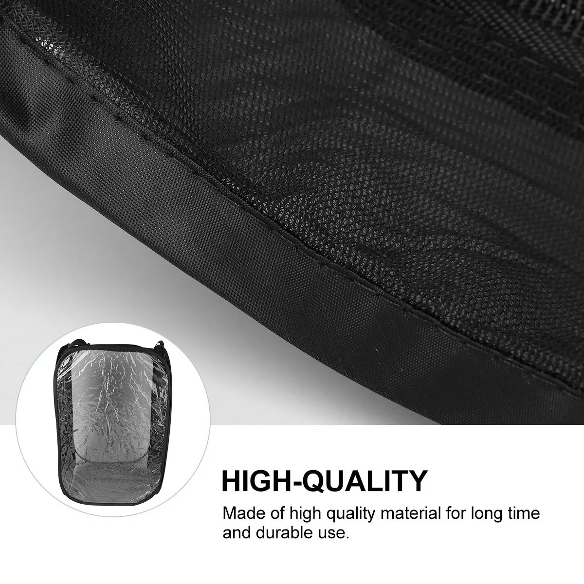 1pc Foldable Insect Net Cage For Outdoor Exploration Lightweight Transparent Enclosure Zipper Closure Ventilated Plant