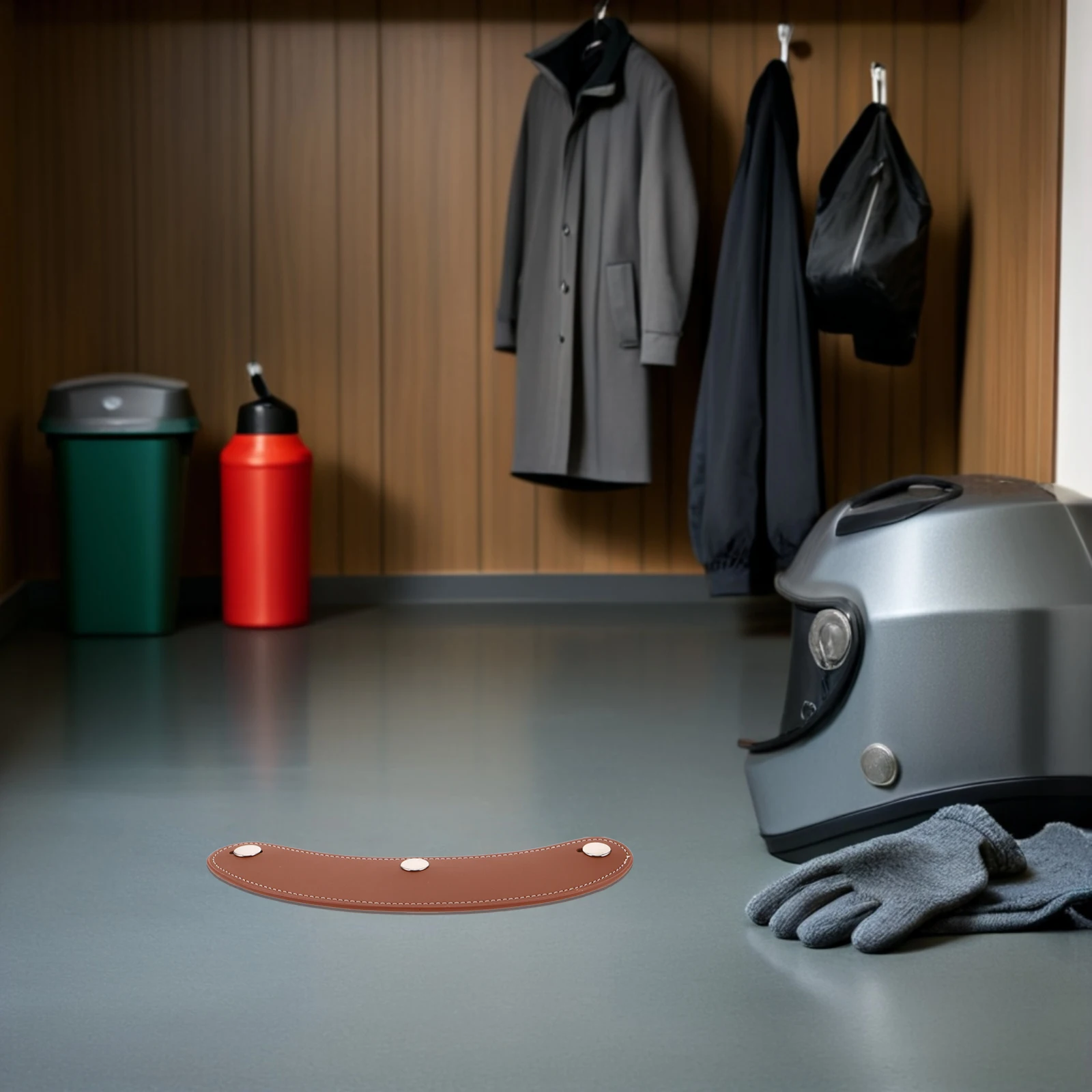 

Vintage Motorcycle Pu Brim Three Snap Secure Fit Universal Visor Uv Protection Sunshade Lightweight Glare Protector Replacement