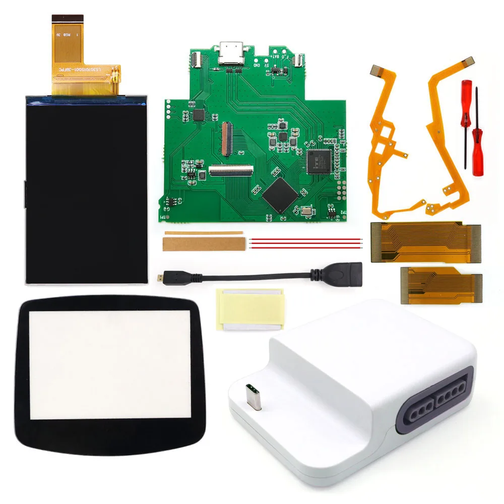 

HISPEEDIDO 720x480 HDMI Bluetooth док-станция для GBA IPS V5, комплекты ЖК-экранов высокой яркости с поддержкой беспроводного Bluetooth-контроллера