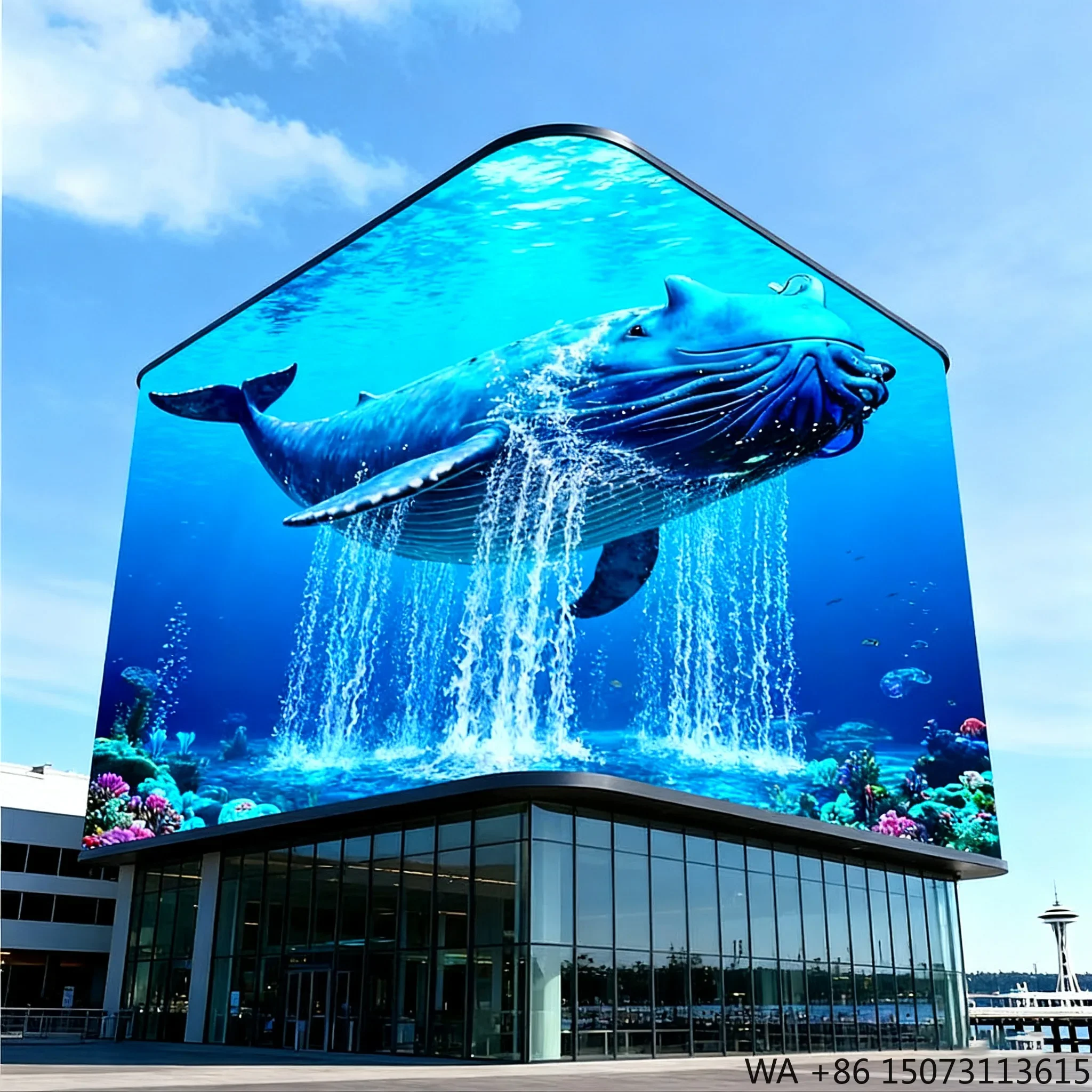 

Светодиодный видеоэкран для наружного применения с высокой частотой обновления, водонепроницаемый, без защитного стекла