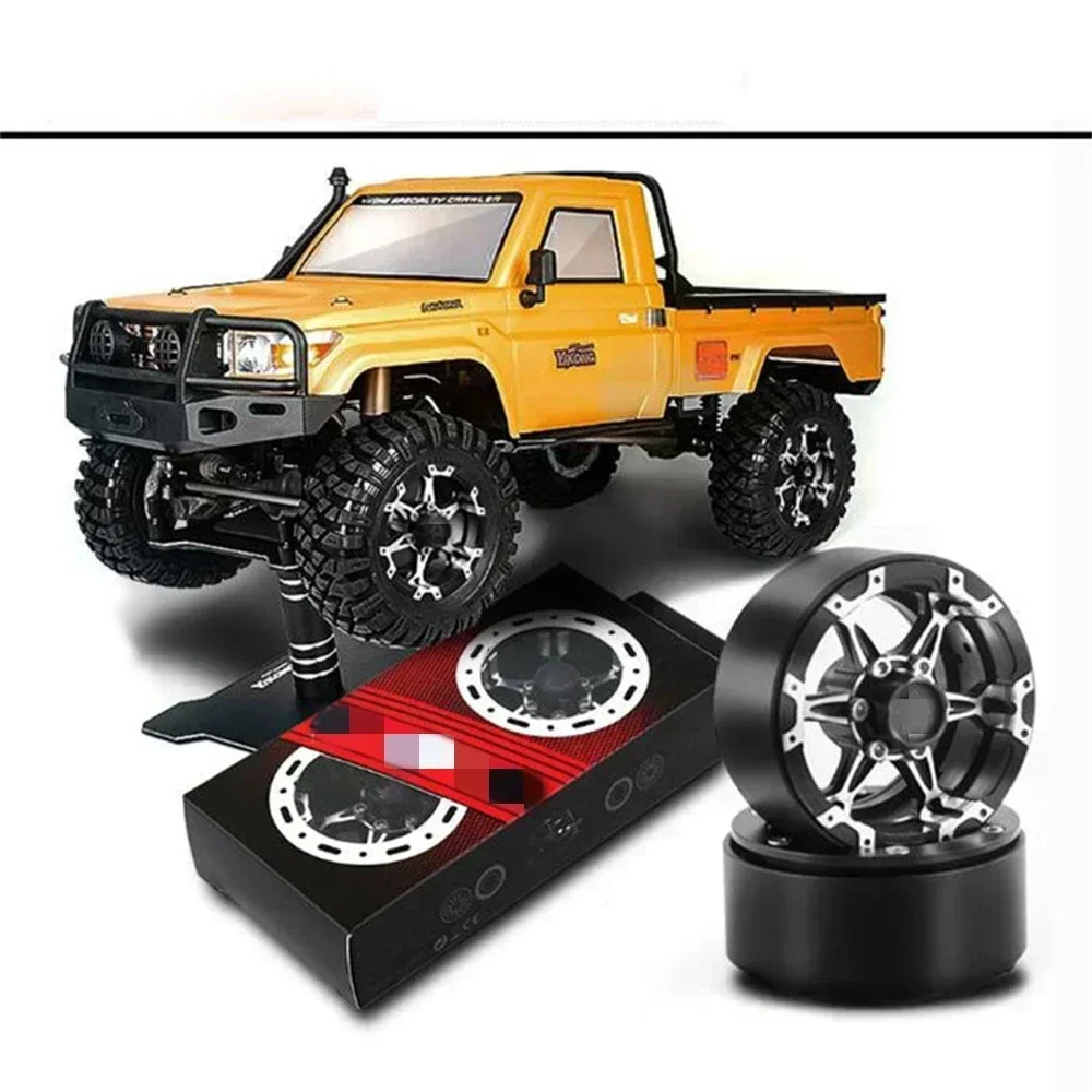 4 قطعة استبدال 1.9 بوصة عجلات سبائك الألومنيوم لسيارة TRX4 D90 RC #4