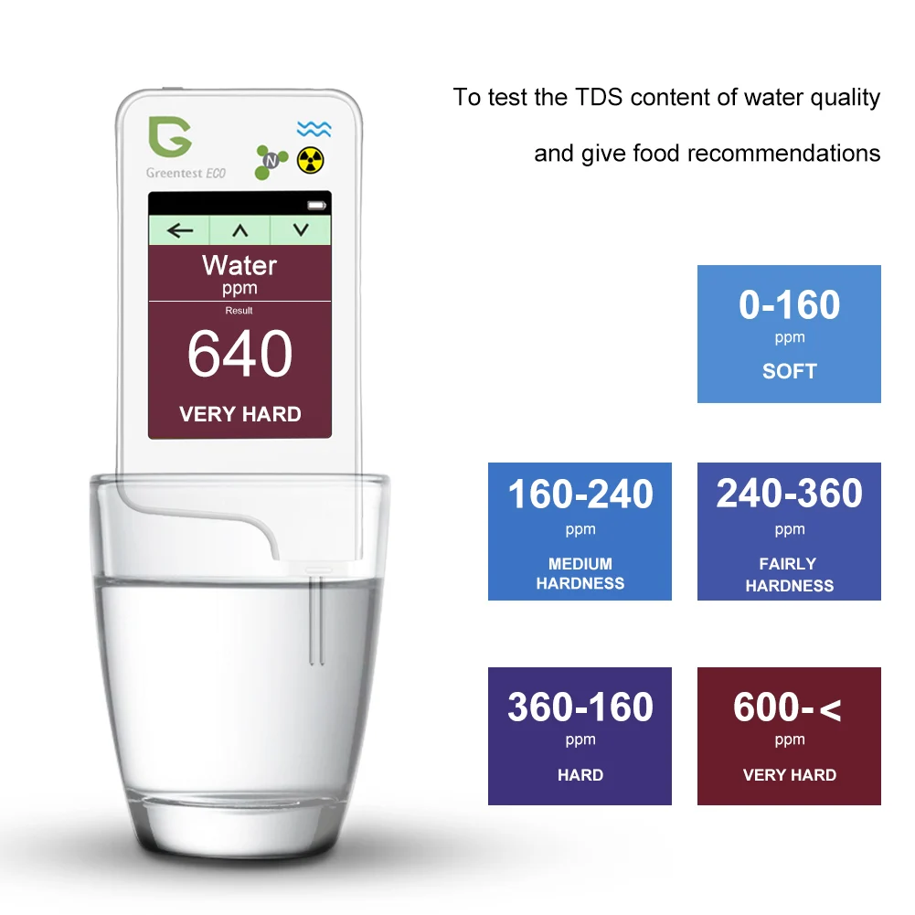 GREENTEST ECO 5F Digital Food Nitrate Tester Concentration Meter Rapid Analyzer Fruits/ Vegetables /Meat/ Fish/Food Tester