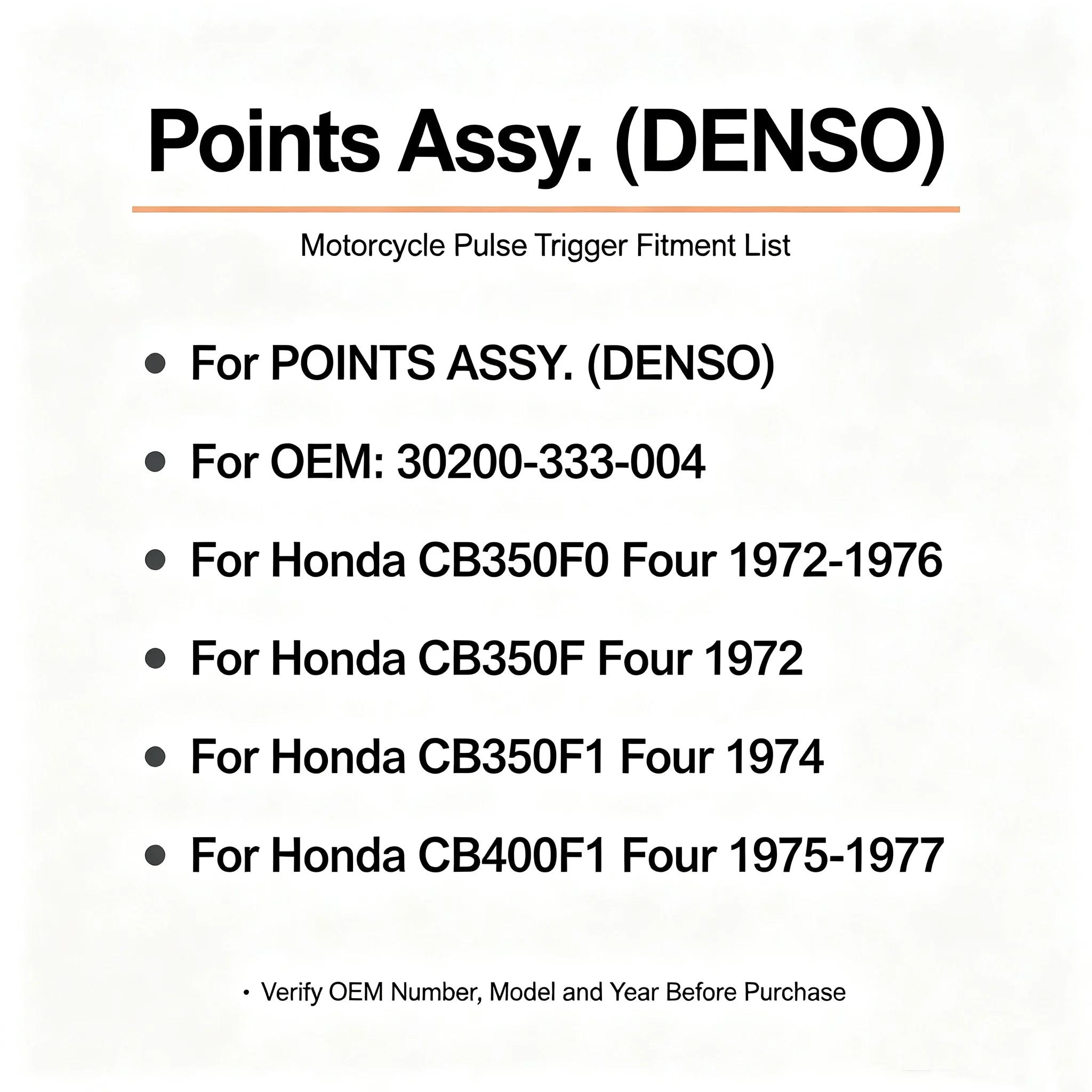 Motorcycle Pulse Trigger For Honda CB350F CB350F0 CB350F1 CB400F1 Four OEM:30200-333-004