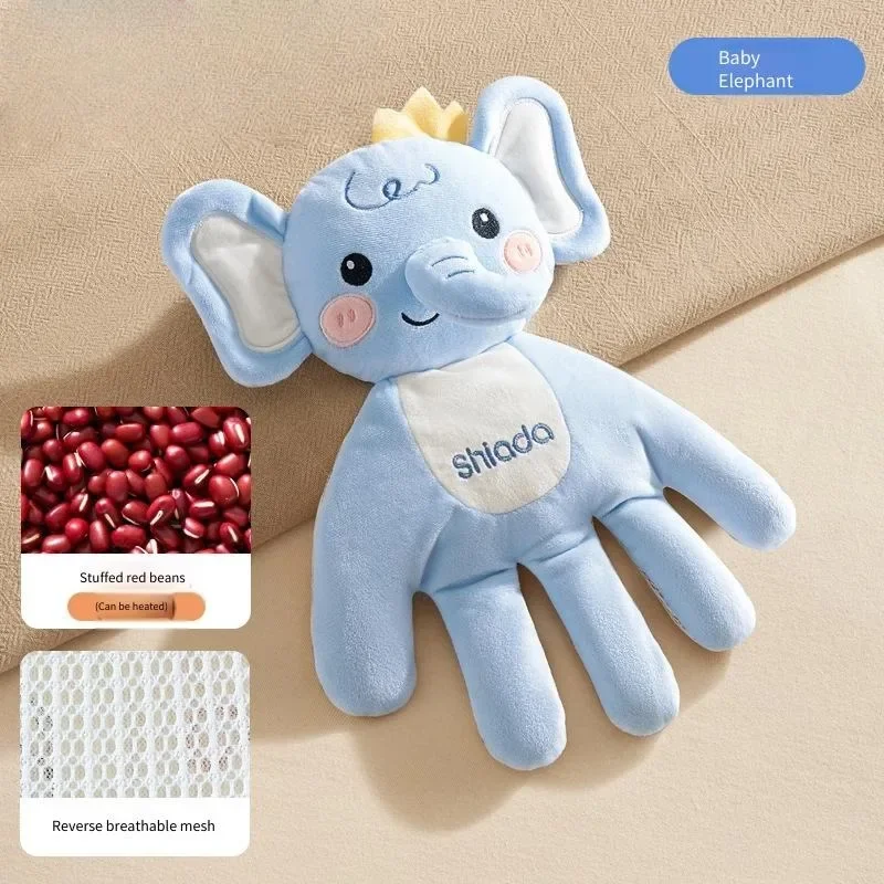 Soft cotton palm‑shaped rest cushion works as sleep‑assist pillow and unique hand‑style finger decor brings cozy comfortable