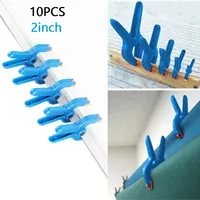 10Pcs 2 Inch Spring Clamps Woodworking Tools Plastic Nylon Grip Cramps Opening Blue Cramps Hard Plastic Suitable For Most Grands