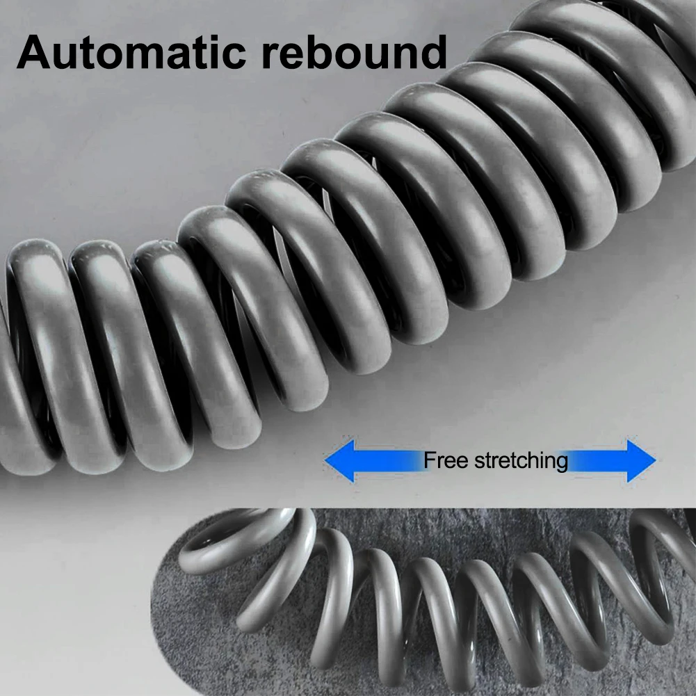 2/3/5 متر مكافحة التفاف خرطوم المياه خط الهاتف الربيع مرنة انبوب ماء أنبوب قابل للسحب للحمام المياه بيديه للحمام البخاخ