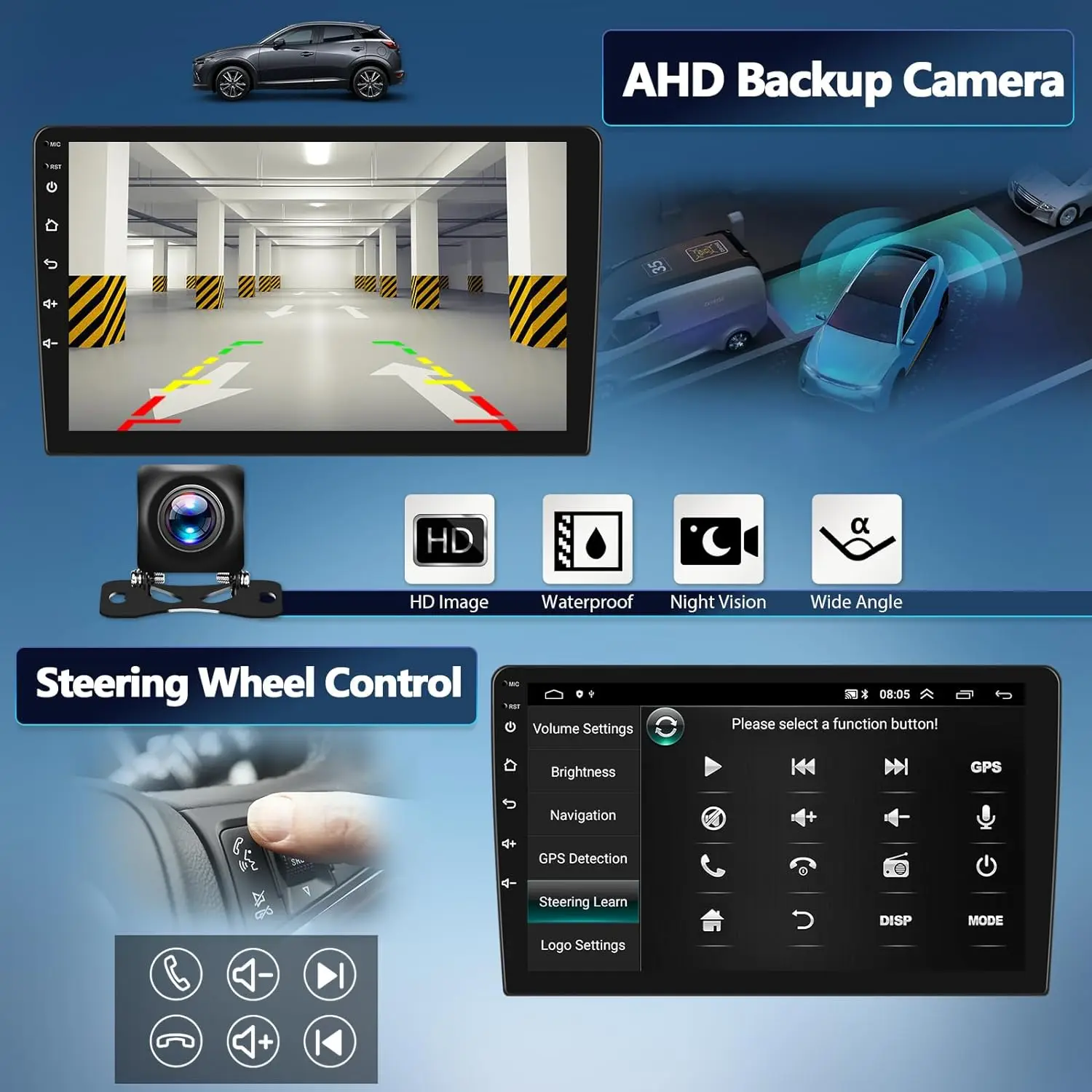 Car Radio Android 15 Auto All in one Stereo Carplay 2 DIN For KIA Ray 2011 - 2017 Multimedia Player GPS Navigation HD Screen