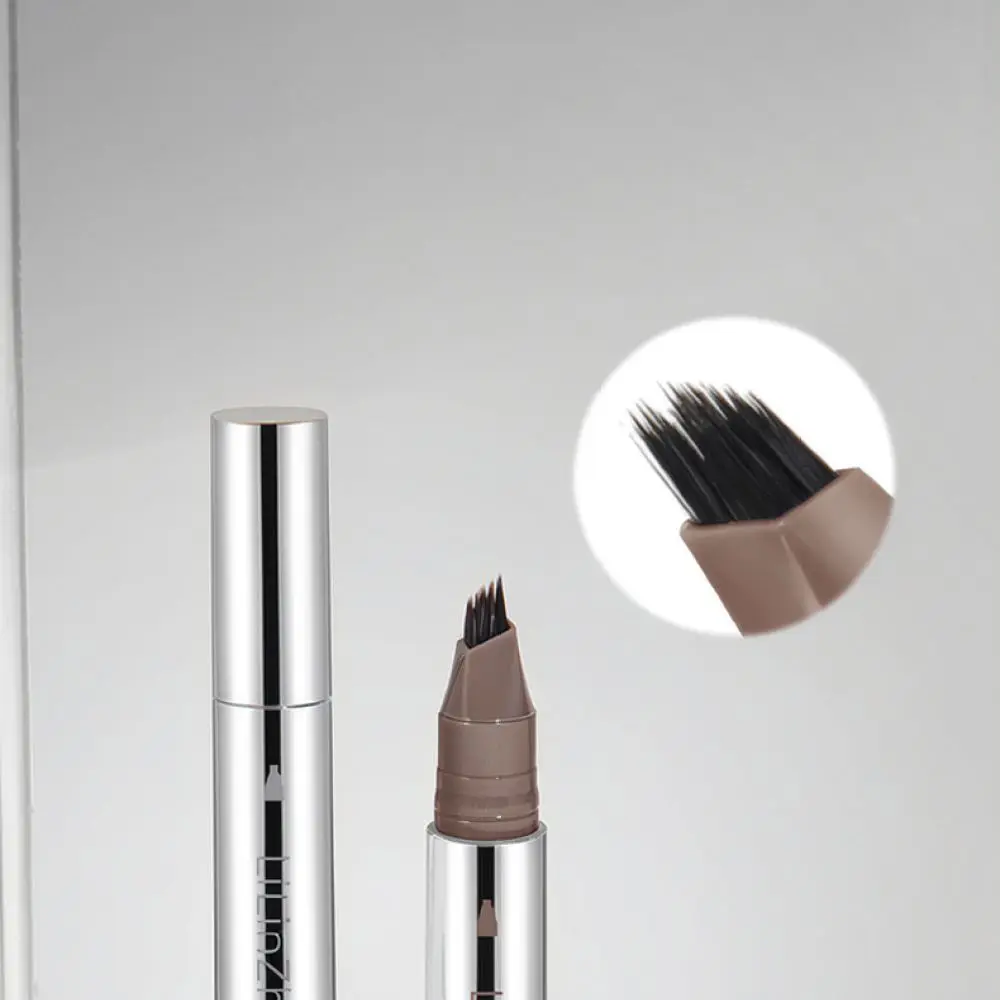 For For Lilinzi Natural Eyebrow Pen Waterproof Fork Tip Brow Enhancer Precise Hairline Filling Long Wearing Makeup Beauty Tool