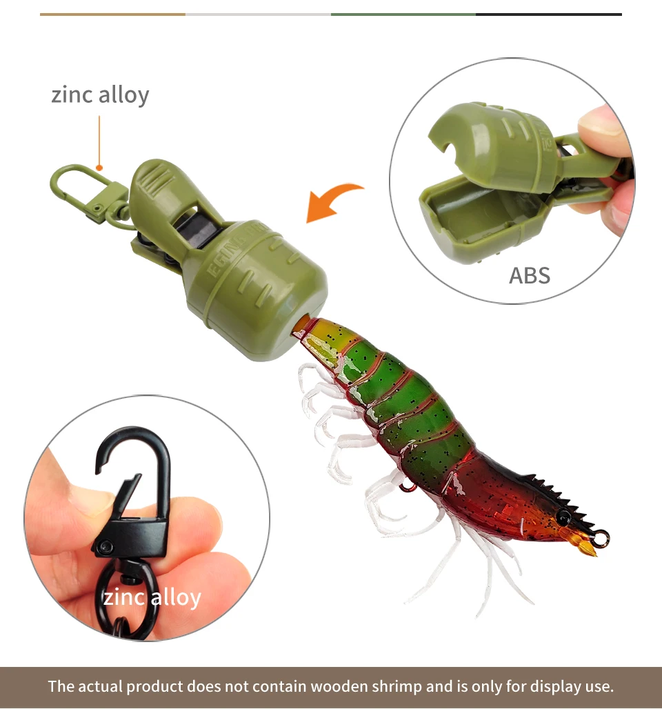 Tintenfisch Jig Köder Schutz Kit M + 6 Stück Webfoot Octopus Egi Haken Abdeckung Tintenfisch Regenschirm Köder Kappe mit Karabiner Meer Zubehör – Detail 3