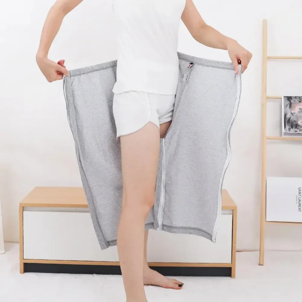 

Light Grey Elderly Diaper Crotch Pants Paralyzed Incontinence Fracture Patient Easy Put on Take Off Men Women Adult Cloth Diaper