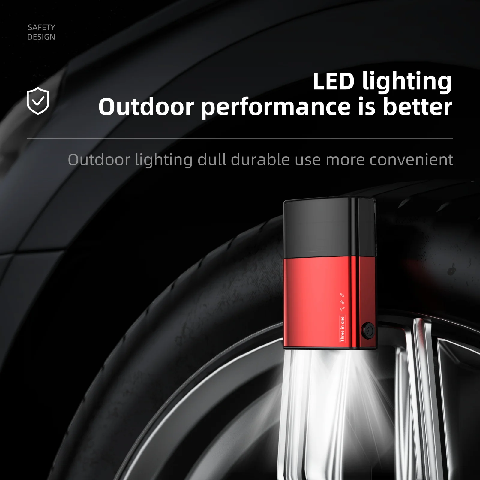 Martello di sicurezza per auto 3 in 1 Martello di sicurezza per auto defesa per finestrino in vetro Stick Taglierina per cintura di sicurezza Martello di sicurezza per auto di emergenza con torcia