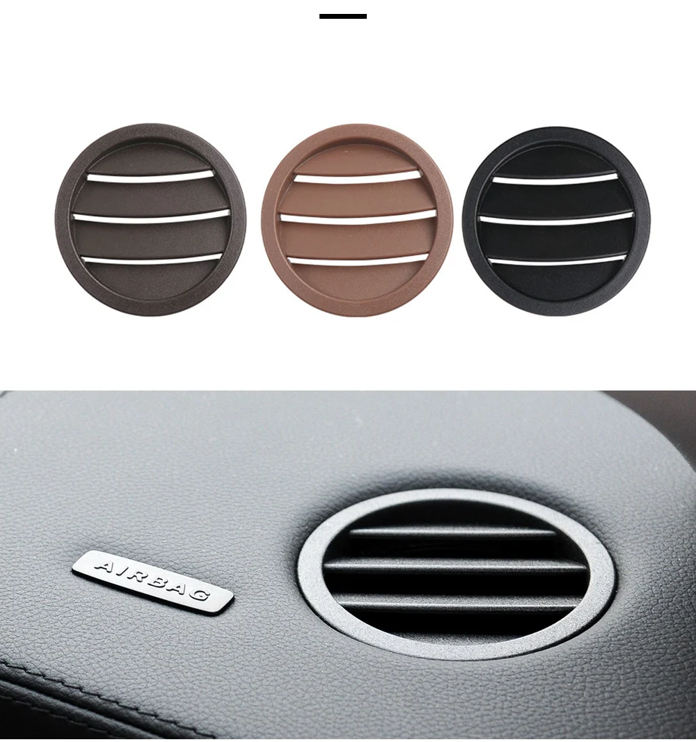 Auto Instrument Panel Air Vent Grille Cover Left Right AC Air Conditioning Grille Round  Cover Trim For Mercedes Benz CLS Class