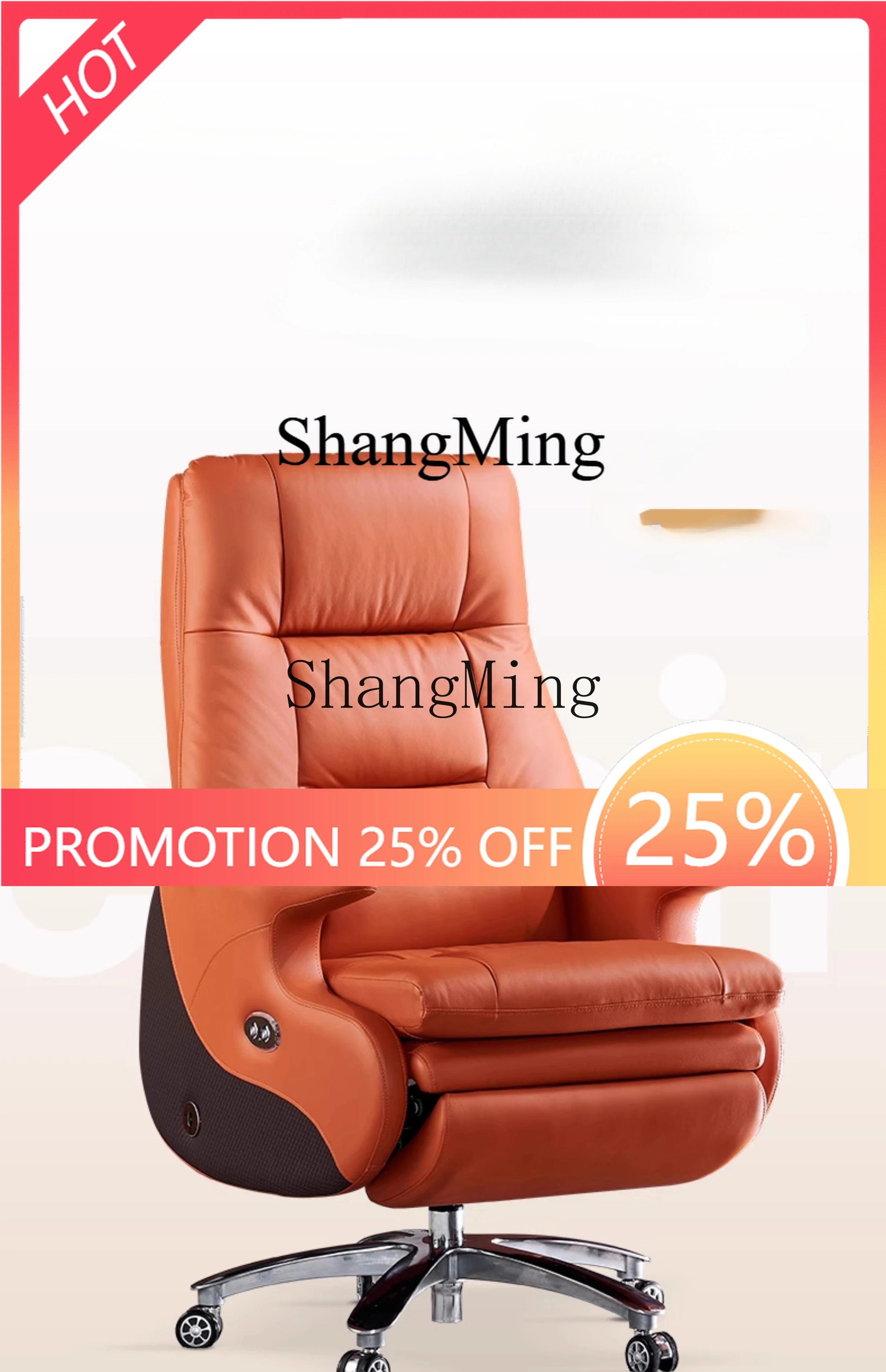 

FG Electric Leather Boss Chair High-end Atmospheric Comfort President Office Chair