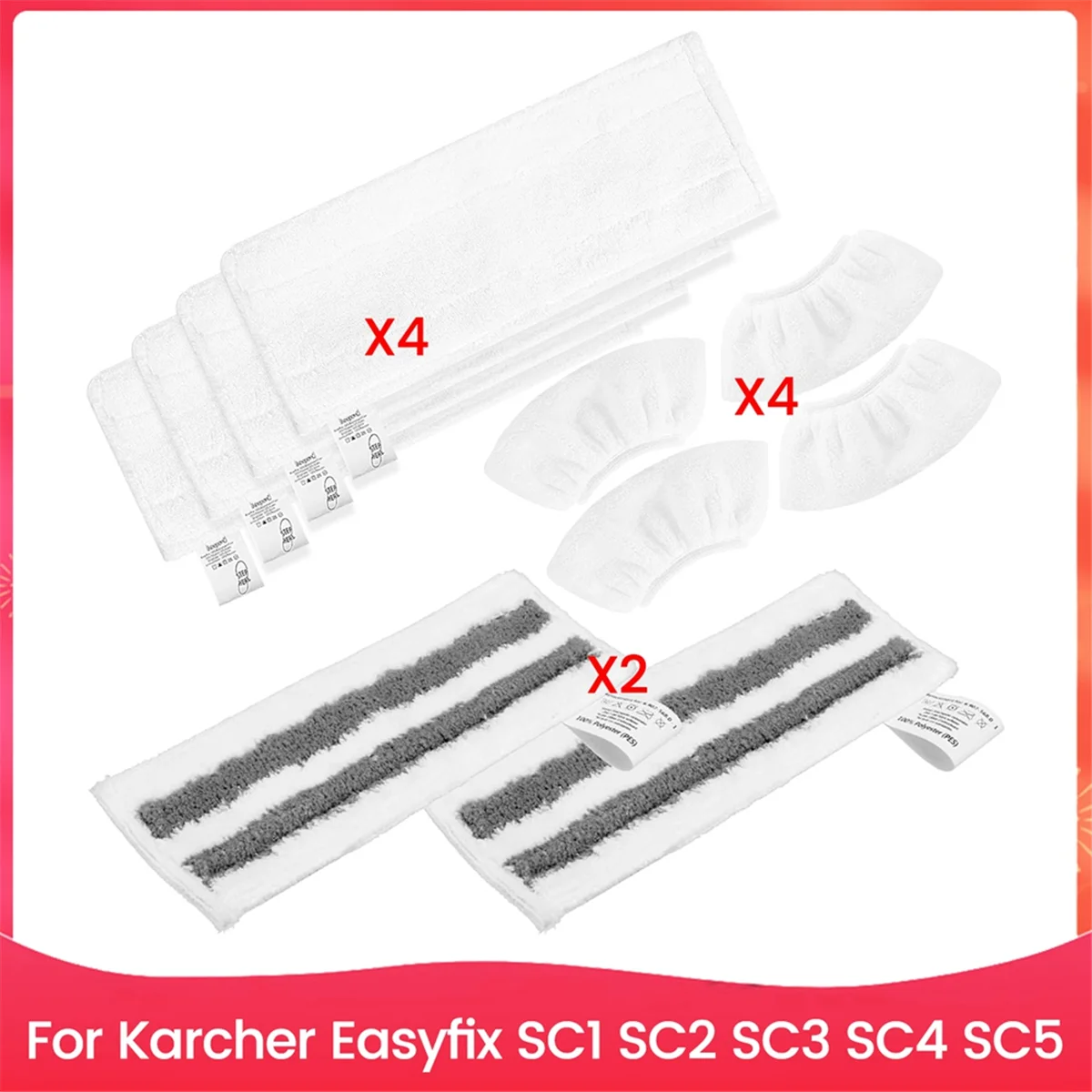 مجموعة قماش من الألياف الدقيقة لملحقات منظف البخار Easyfix SC1 SC2 SC3 SC4 SC5، غطاء من الألياف الدقيقة قابل للغسل