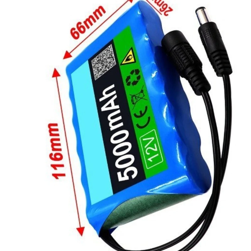 Batteria al litio 18650 Batteria ricaricabile al litio 3S2P 12V 5000mah con BMS + ricarica