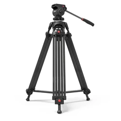 Jieyang JY0608A/B Professional Photography Camera Tripod Slr Hydraulic Damping Ptz Aluminum Alloy Carbon Fiber