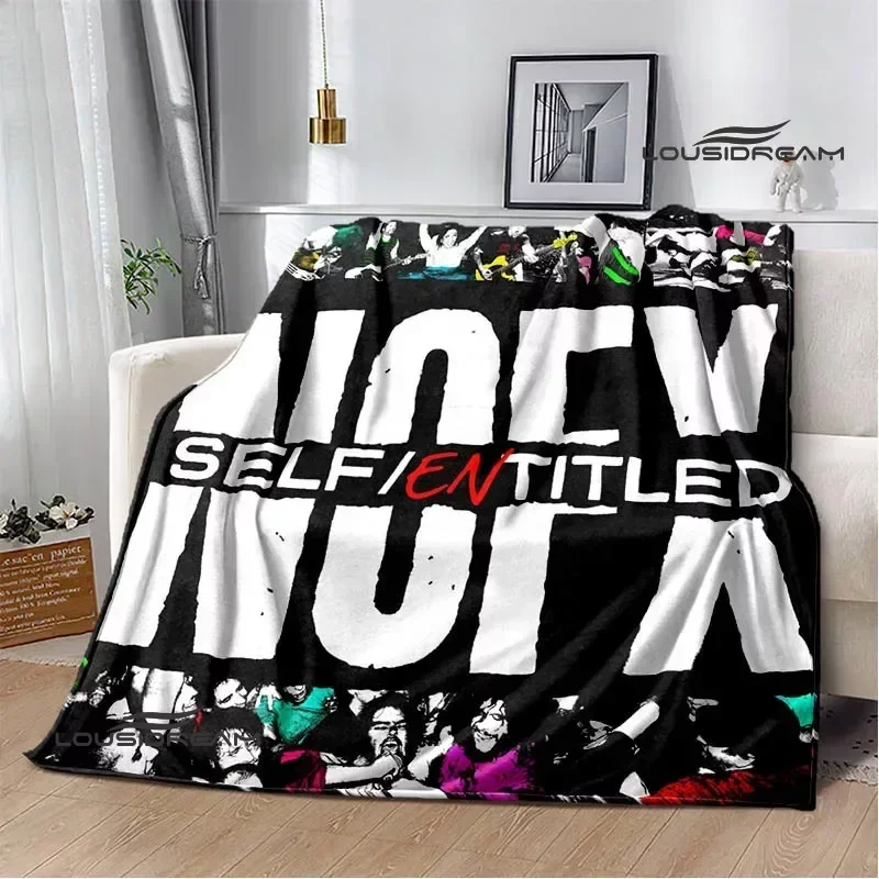 Rock band N-NOFX Retro printed blankets children's warm blanket soft and comfortable blanket home travel blanket birthday gift