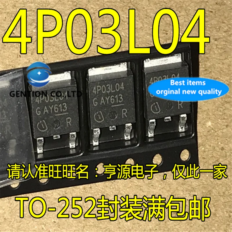 10Pcs  IPD90P03P4L-04 Silkscreen 4P03L04 TO-252  in stock  100% new and original