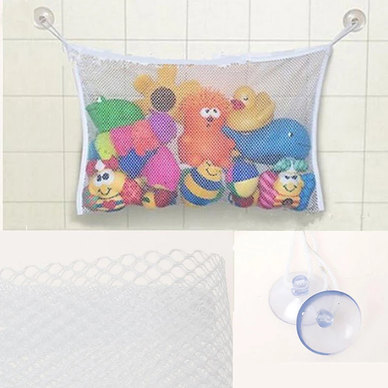 Baby Bathroom Mesh Bag For Bath Toys Bag Kids Basket Net Children's Games Network Toy Waterproof Cloth Sand Toys Beach Storage