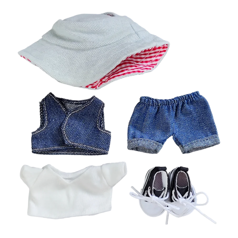 

17cm Labubu Doll's Clothes Cute Fashion V1V2 Idol Clothing DIY Kids Gift Labubu Dress Cloak Gift Clothes Hair Accessories Ropa