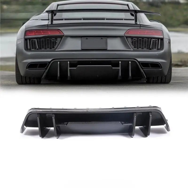 

WOVTECH High-quality and High-performance R8 Carbon Fiber Splitter Rear Lip Diffuser Suitable for Audi R8 2010-2015