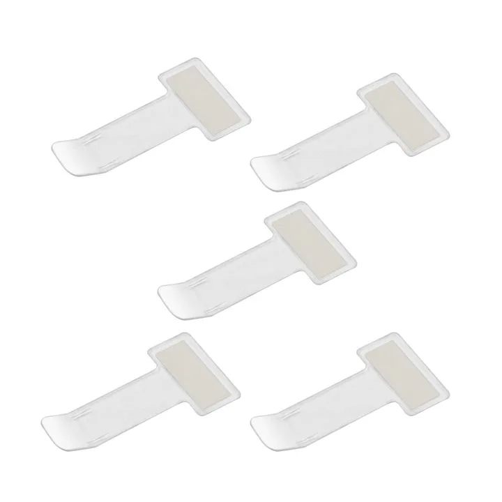 5pcs Clear Plastic Car Parking Ticket Clip Windscreen Windshield Fastener Invoice Card Bill Holder Mount Storage Clips Stickers