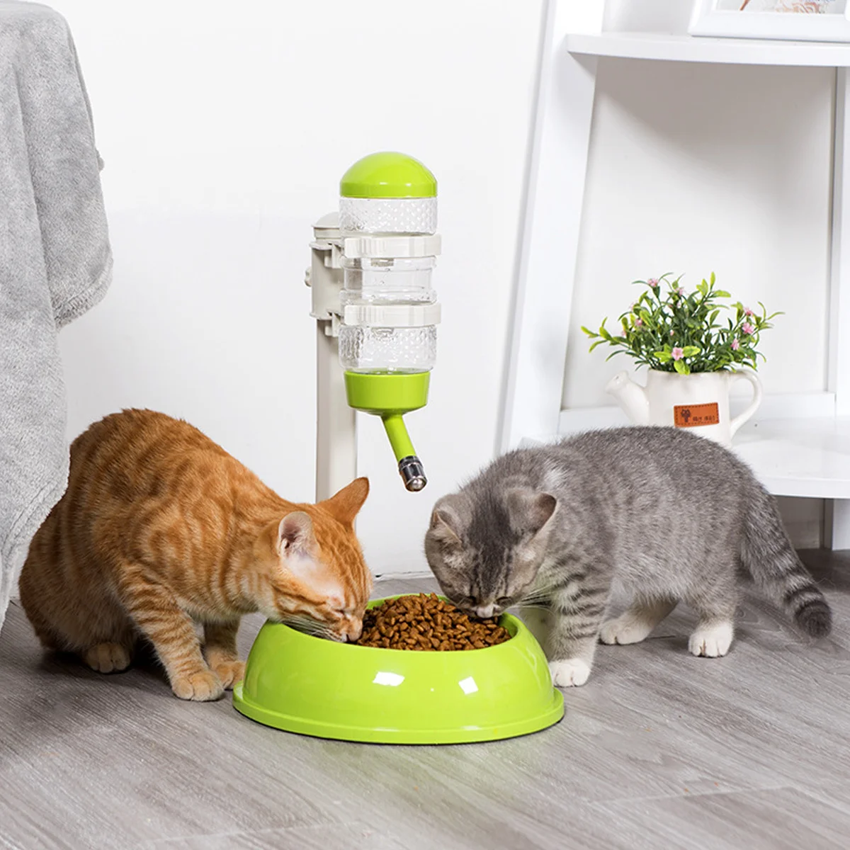 

Automatic For Cats Large Capacity Food Dispenser Heart Shape Design Easy Clean Refillable Pet Supplies Cat Feeder Automatic Pet