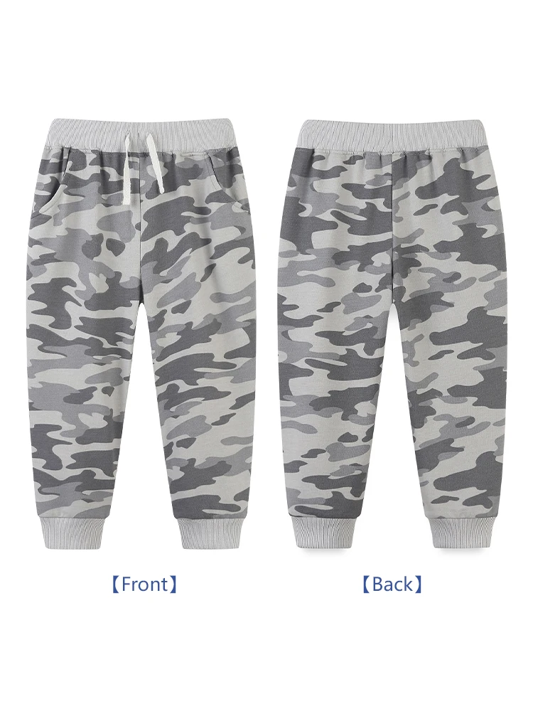 LJMOFA Kids Pants Cotton Trousers Children Boys Loose Camouflage Clothing Casual Sport Pants Spring Baby Sweatpants Trouser D337