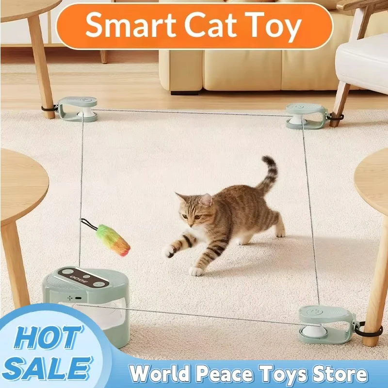 Smart Remote Control Cat Toy Interactive Sounding Bird Teaser Automatic Chasing Toy Indoor Cats Dogs Self Pleasure Soothing Pet
