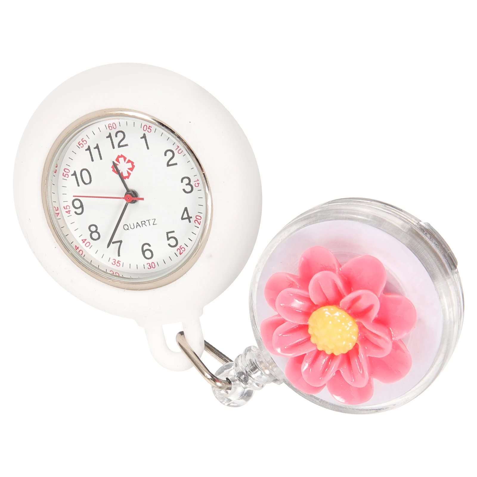 

Nurse Watch Clip on Retractable Pocket Watches for Nurses Lapel Fob Portable Hanging Doctors Aid Precise Timekeeping