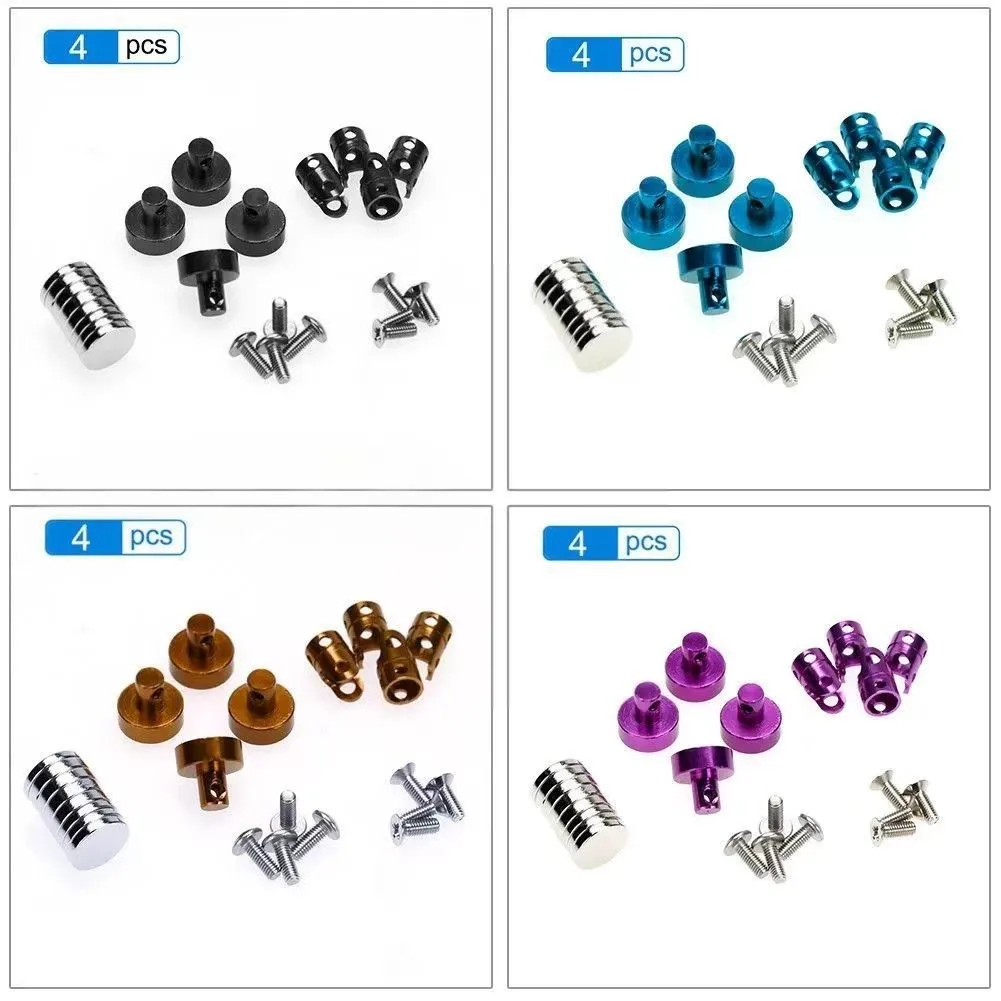 HSP Unlimited Model Accessories 02010 Metal Magnetic Invisible Car Shell Pillar Super Strong Magnet Car Shell No Hole Drilling