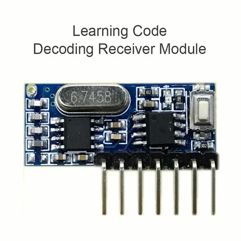 【ELEVATE LIFE】2X 433Mhz Wireless RF Remote Control 5V 4-Way Transmitter And Receiver Module Set 3-Button Remote Control RX480-4C