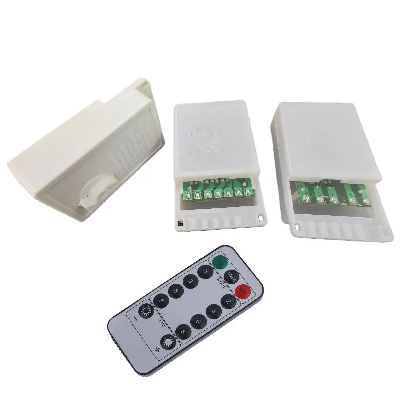 

1 Set LED String Mesh Curtain Lights Remote Control LED Dimmer 8 Modes Controller Christmas Solorful Decoratio Dimmer