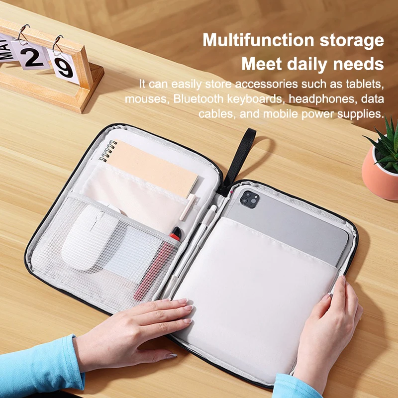 Protective Tablet Sleeve for iPad Air, Xiaomi and More; Convenient 9-13 inch Carrying Case for Travel