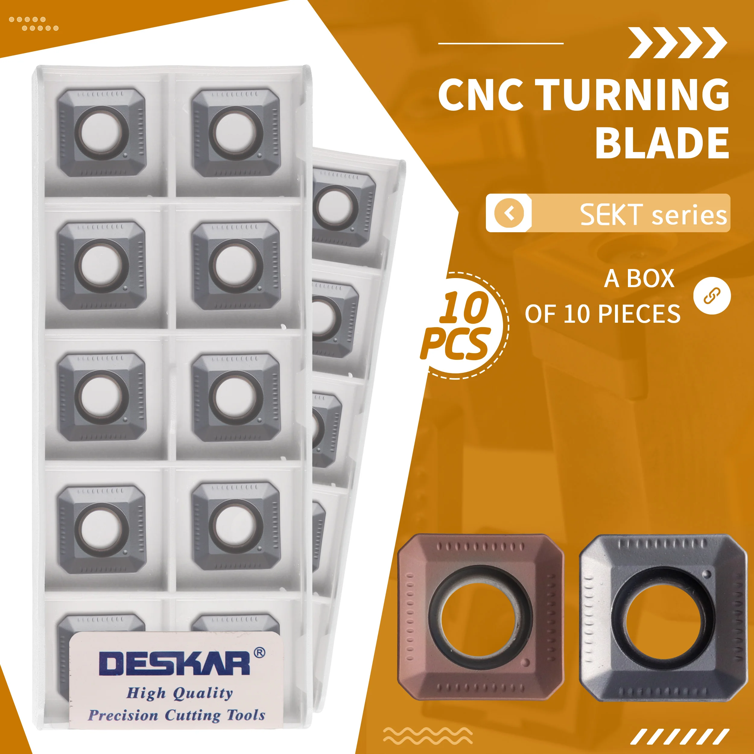 10 pz SEKT1204AFTN-XM LF6018 LDA tornio CNC utensili a lama per tornitura inserto in metallo duro lavorazione universale di alta qualità autentico