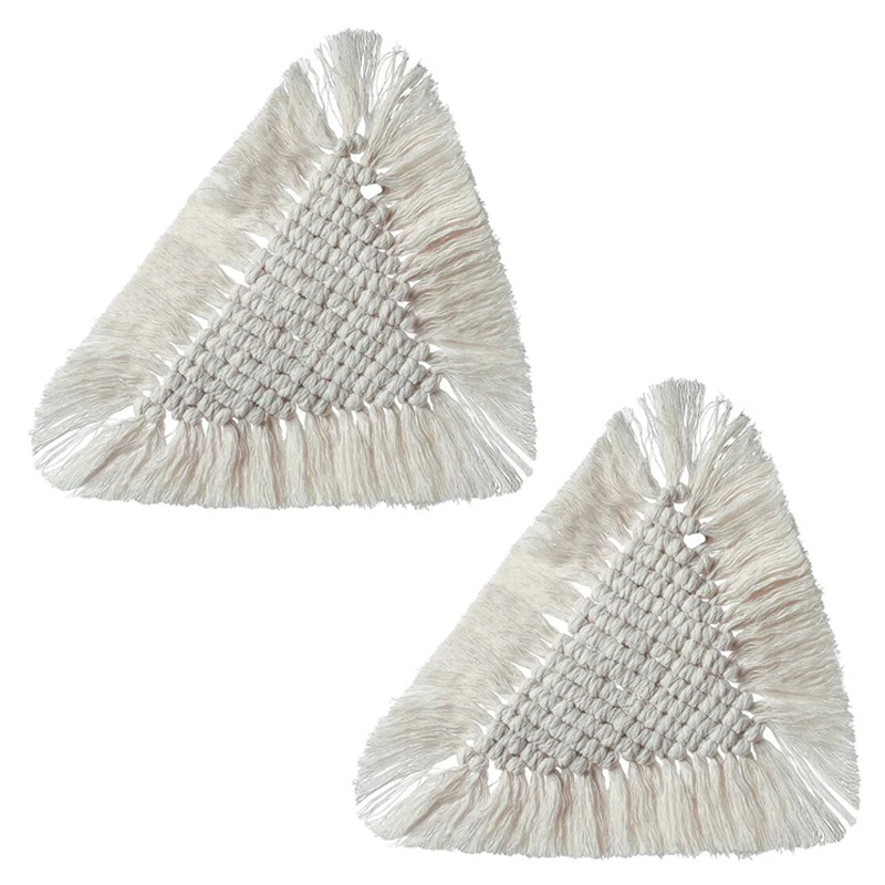 مفارش مكرامي لطاولة الطعام ، مفارش قطنية منسوجة ، بوهيمي ، زفاف ، مطبخ ، ديكور منزلي ، 2 صولًا