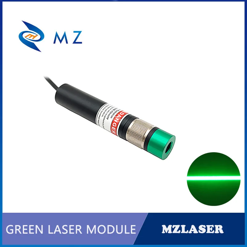 Imagem -03 - Powell-linha Verde Módulo de Diodo Laser Focagem Ajustável Industrial com Suporte e Adaptador D18 mm 520nm 100 mw 200 mw 300mw